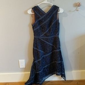 Dark blue lace dress